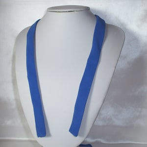 Wedgwood Blue Satin Detachable Dress Straps: Bridal Wedding Prom