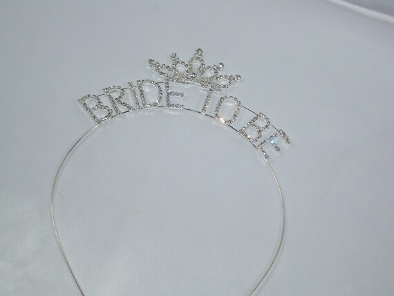 ? Bride to Be Bachelorette Tiara Headband Amazon.com: Bride to Be Set, 3pack Bride to Be Sash  main image 3