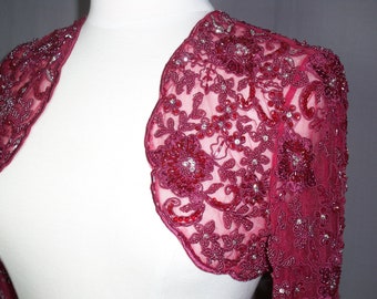black beaded bolero