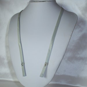 Silver Satin Dress Straps: Detachable Bridal Shoulder Straps