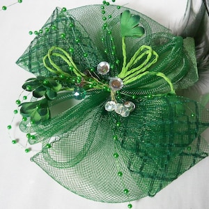 Green fascinator hat headpiece Kentucky derby fascinator hat, green fascinator