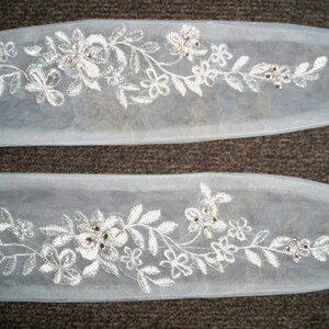Lace Bridal Straps: White Rhinestone Wedding Dress Shoulder Jewelry