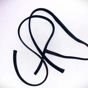 Black Satin Spaghetti Straps: Detachable Bridal Dress Straps