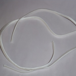 Detachable Ivory Satin Spaghetti Straps: Bridal Wedding Dress (One Pair)