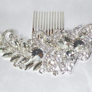 Rhinestone Bridal Hair Comb: Wedding Tiara Accessory