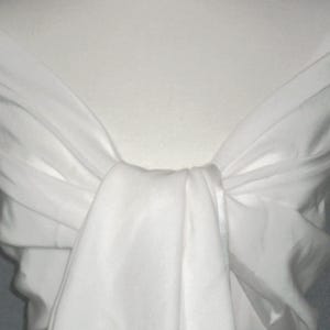 Dark Ivory Satin Bridal Shawl: Wedding Wrap Stole