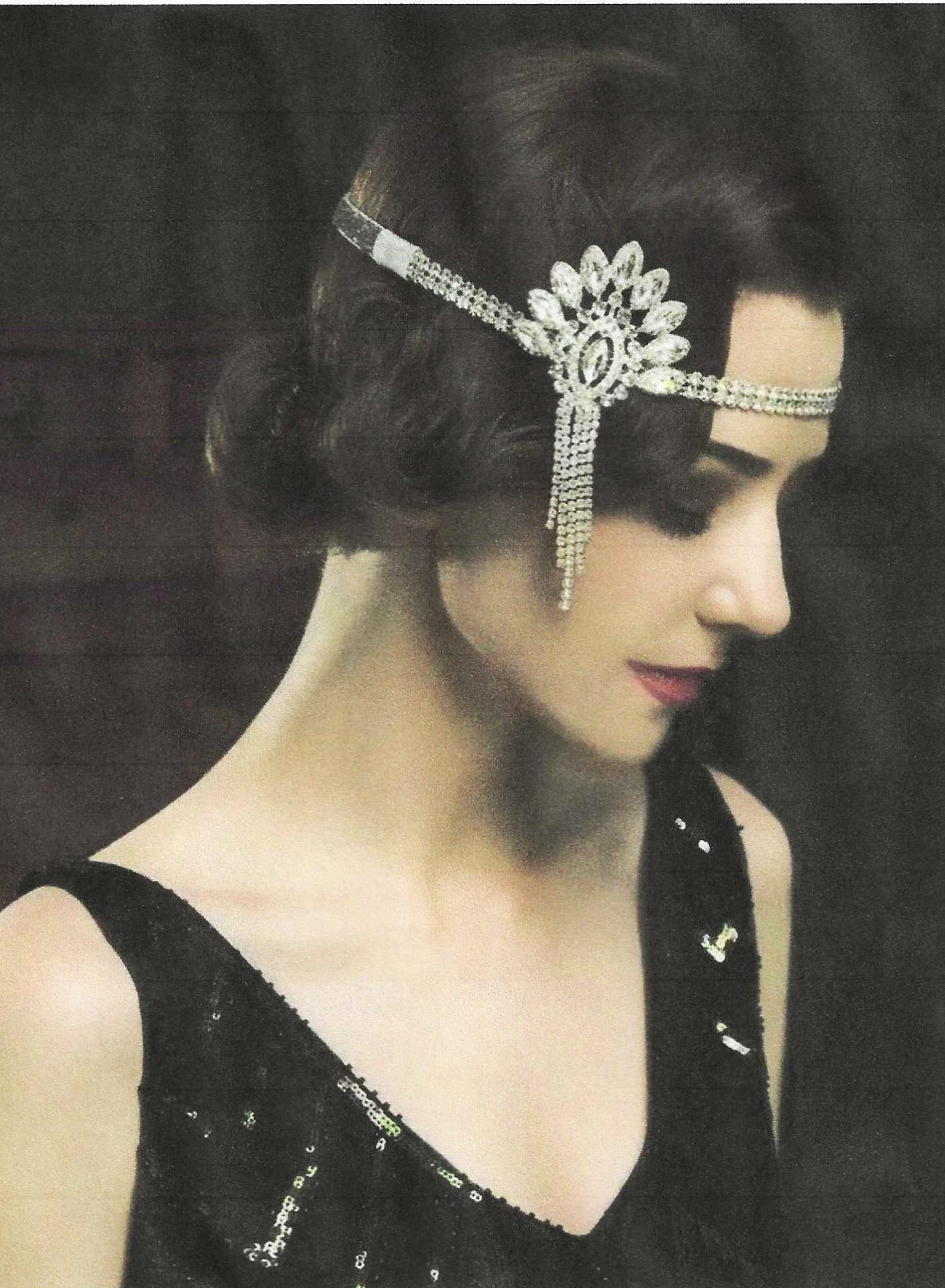 Rhinestone Flapper Great Gatsby Headband Headpiece,1920s  display picture 1