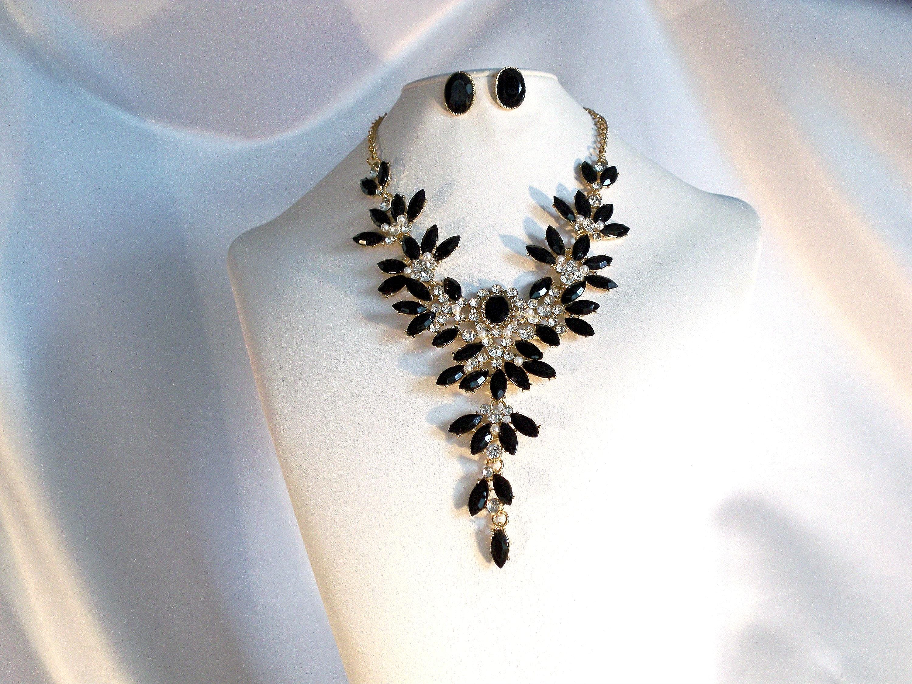 Black Prom Necklace