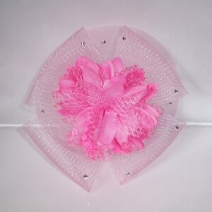Pink Fascinator,English hat fascinator headband, mesh hat fascinator, Kentucky Derby fascinator, fascinator clip, fascinator headpiece, hat