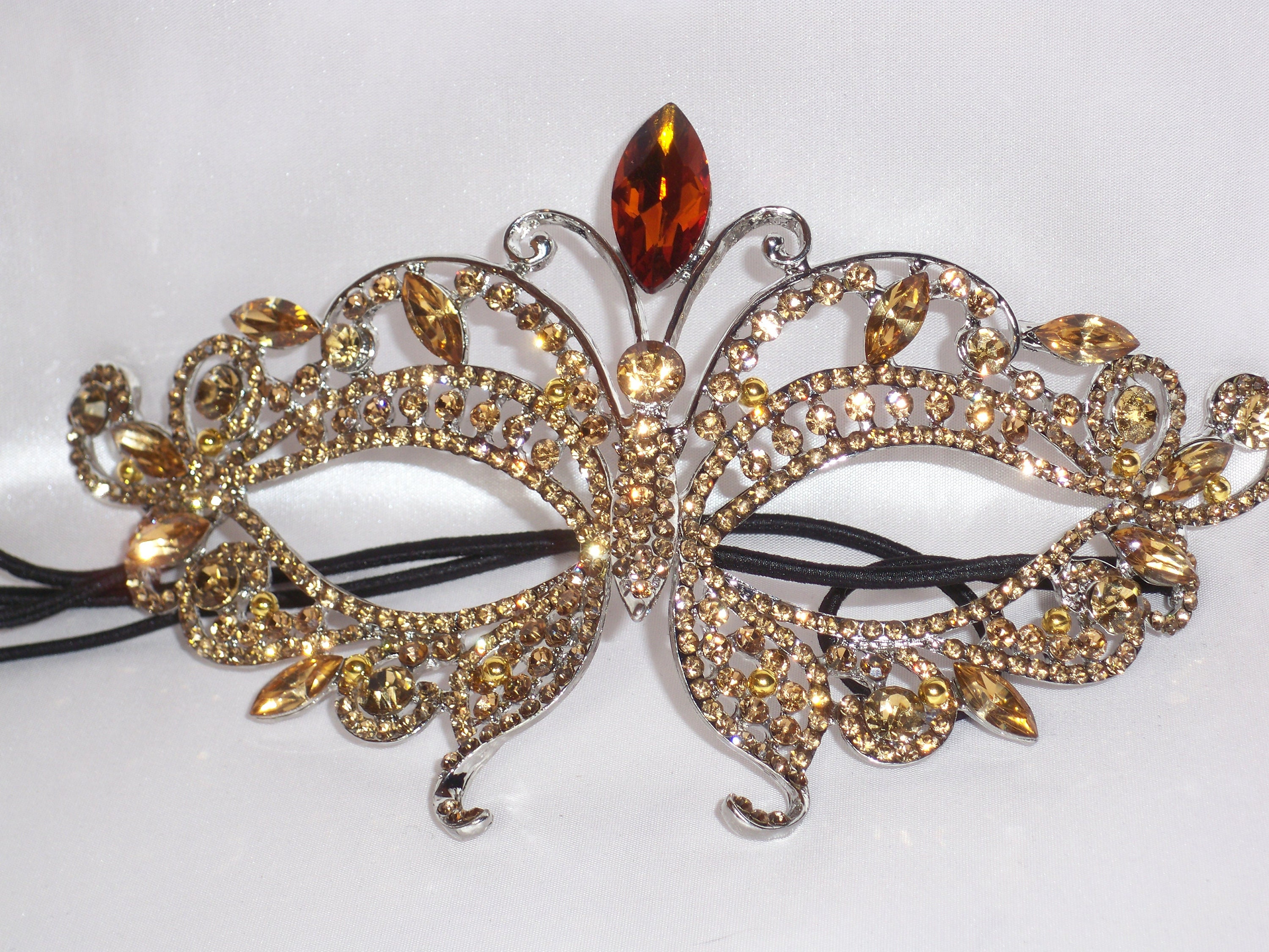 white rhinestone mardi gras mask
