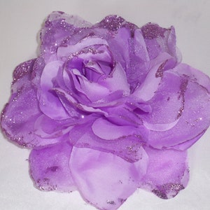 Purple flower hair clip,flower hair pin flower hair piece,flower hair tie,flower hair clip for wedding,wedding flower hair clip,hairpiece