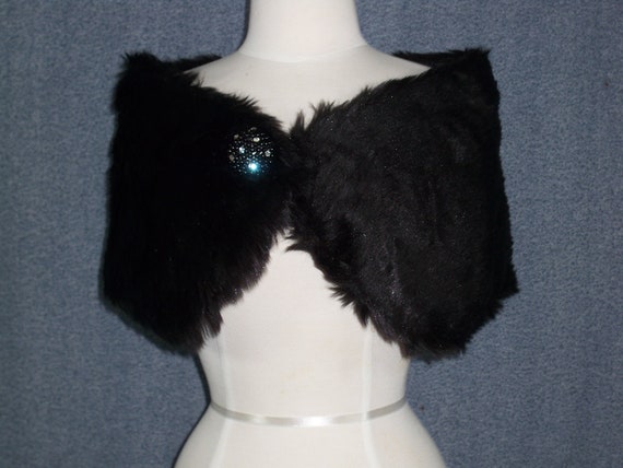 Fur shoulder shrug clearance