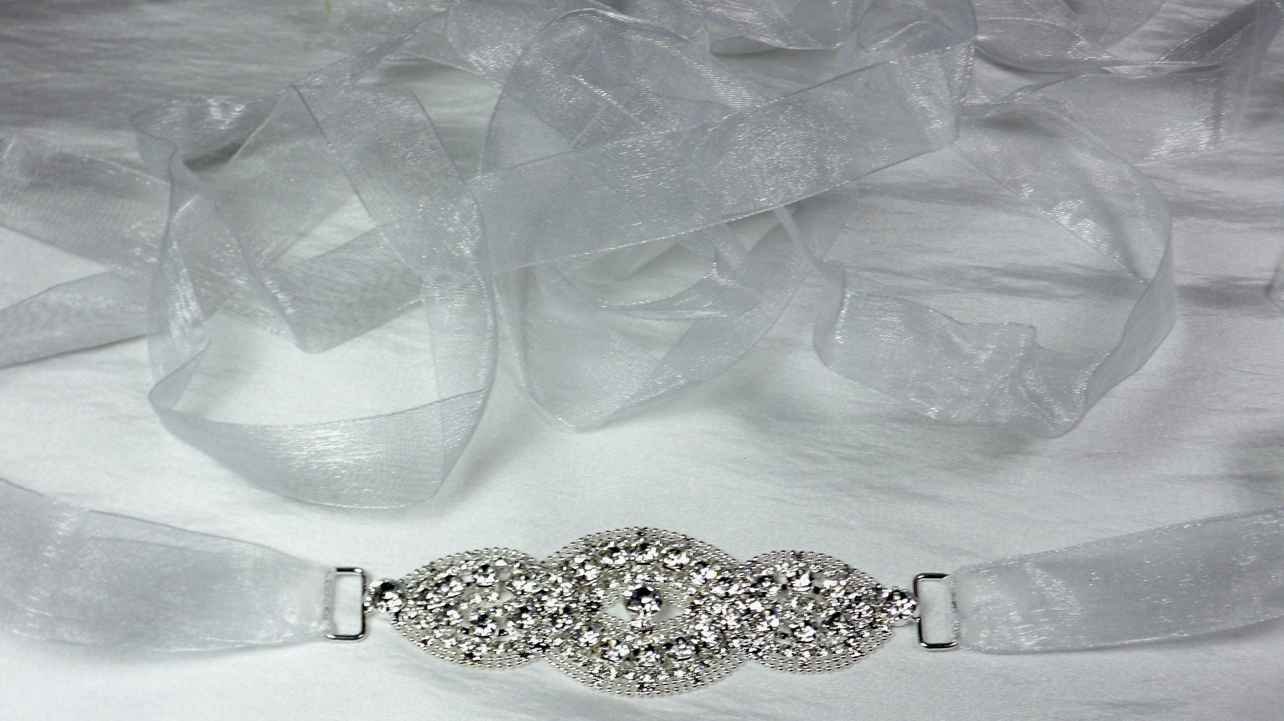 Rhinestone Infinity Bridal Belt: Wedding Dress Sash - Etsy display picture 2