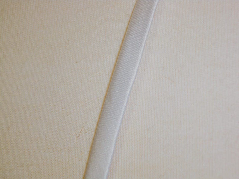 Candle Light White Satin Straps 3/8th inch wide (One Pair), spaghetti straps wedding bridal prom dress, white shoulder dress straps image 4