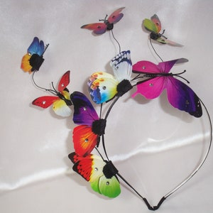 Butterfly headband headpiece, Bohemian Festival Headpiece, Costume butterfly, Fascinator, Butterfly Fascinator, Wedding Hat ,Tea party hat