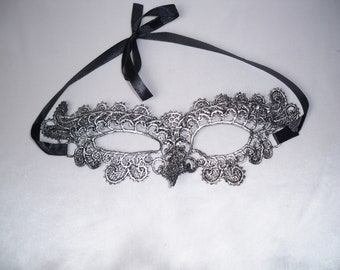 lace mask , silver lace mask, masquerade ball mask, masquerade mask, halloween mask, costume ball mask, silver mask, prom mask, bridal mask