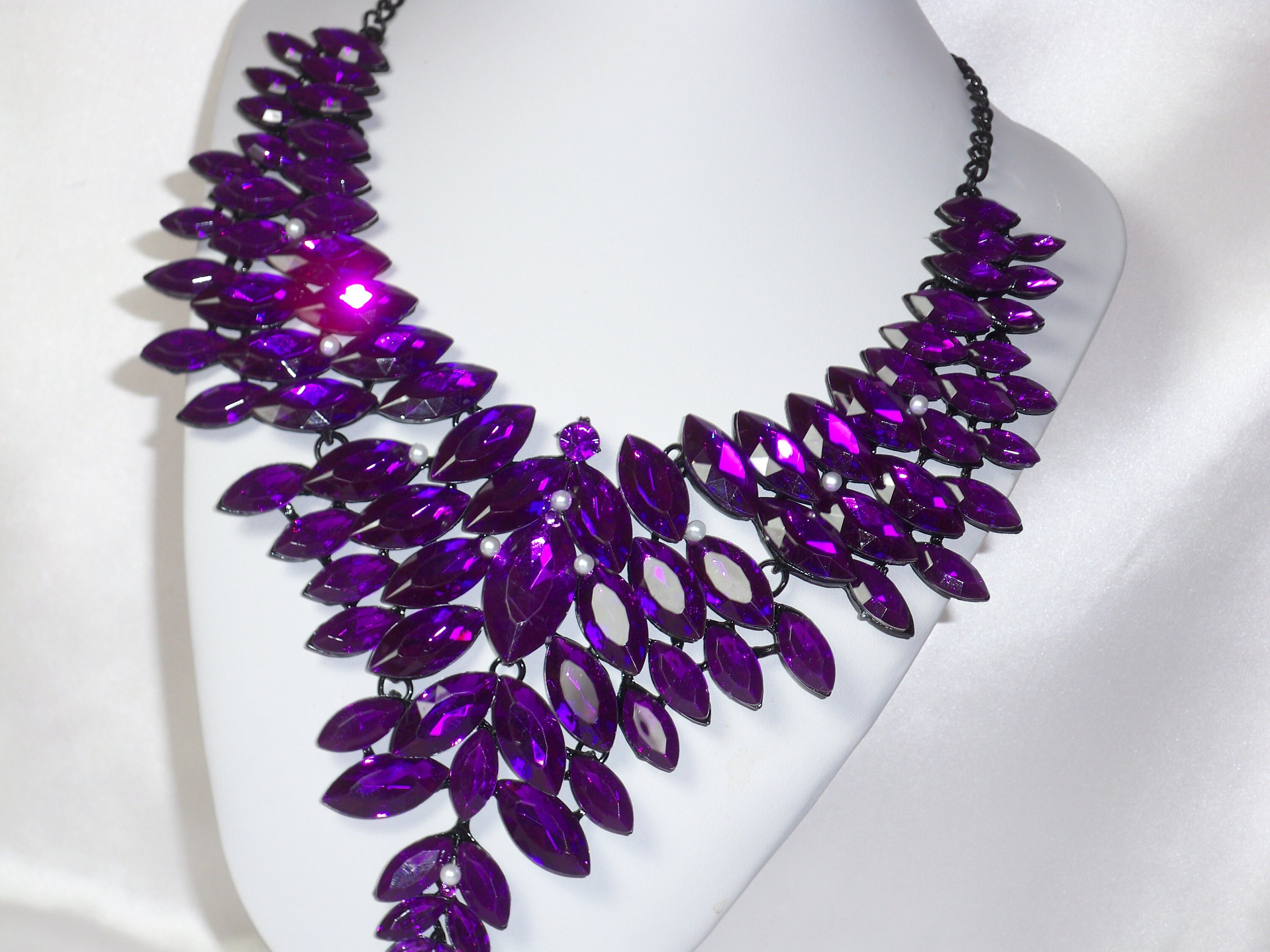 Purple costume jewelry Etsy