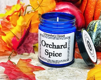 Orchard Spice, Fall Candle, Sweet Scented Candles, Wood Wick Candles, Homemade Candles, Book Candles, Strong Candle, Holiday Decor