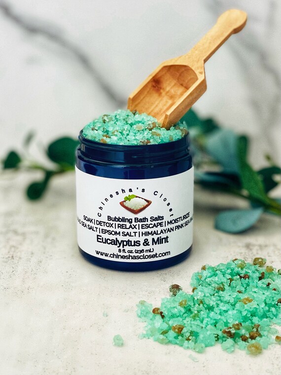 Bath Salt Bubble Bath Salts Bath Soak Pink Himalayan Salt Etsy