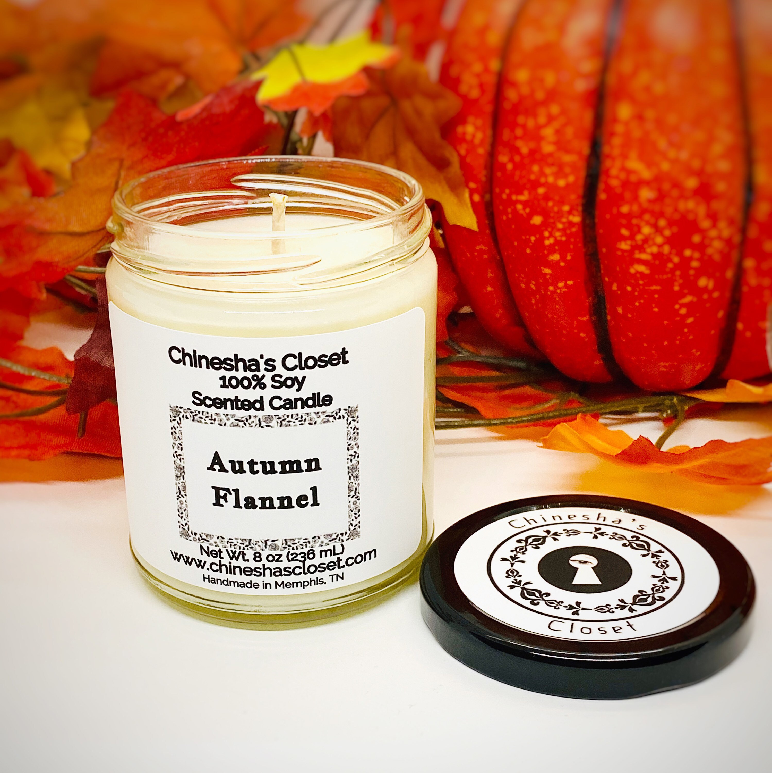 Autumn Flannel Candle Scented Candles Soy Candles Handmade Etsy