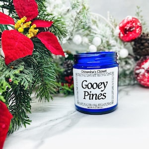 Gooey Pines, Soy Candle, Christmas Decor, Book Candle, Christmas Candles, Holiday Candles, Wood Wick Candles, Christmas Gifts, Custom Gifts