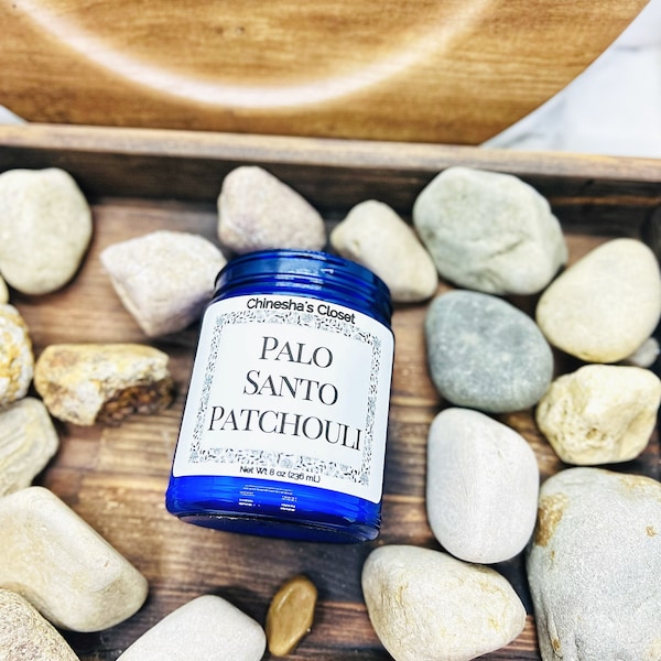 Palo Santo Patchouli, Soy Candles, Palo Santo Candles, Patchouli Candle, Wood Wick Candle, Soy Wax Candles Personalized Candles