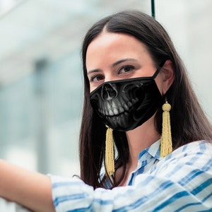Maske Gesichtsmaske waschbar Mund Wiederverwendbar Atemschutz Design Zigarre 