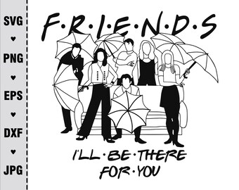 Download Friends show clipart | Etsy