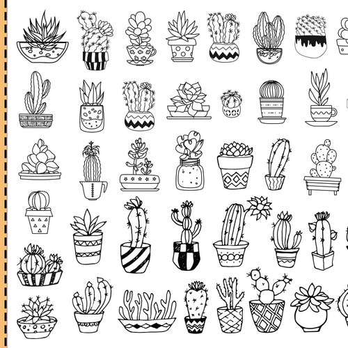 Cactus SVG File Succulent Svg File Cactus Clip Art Succulent - Etsy