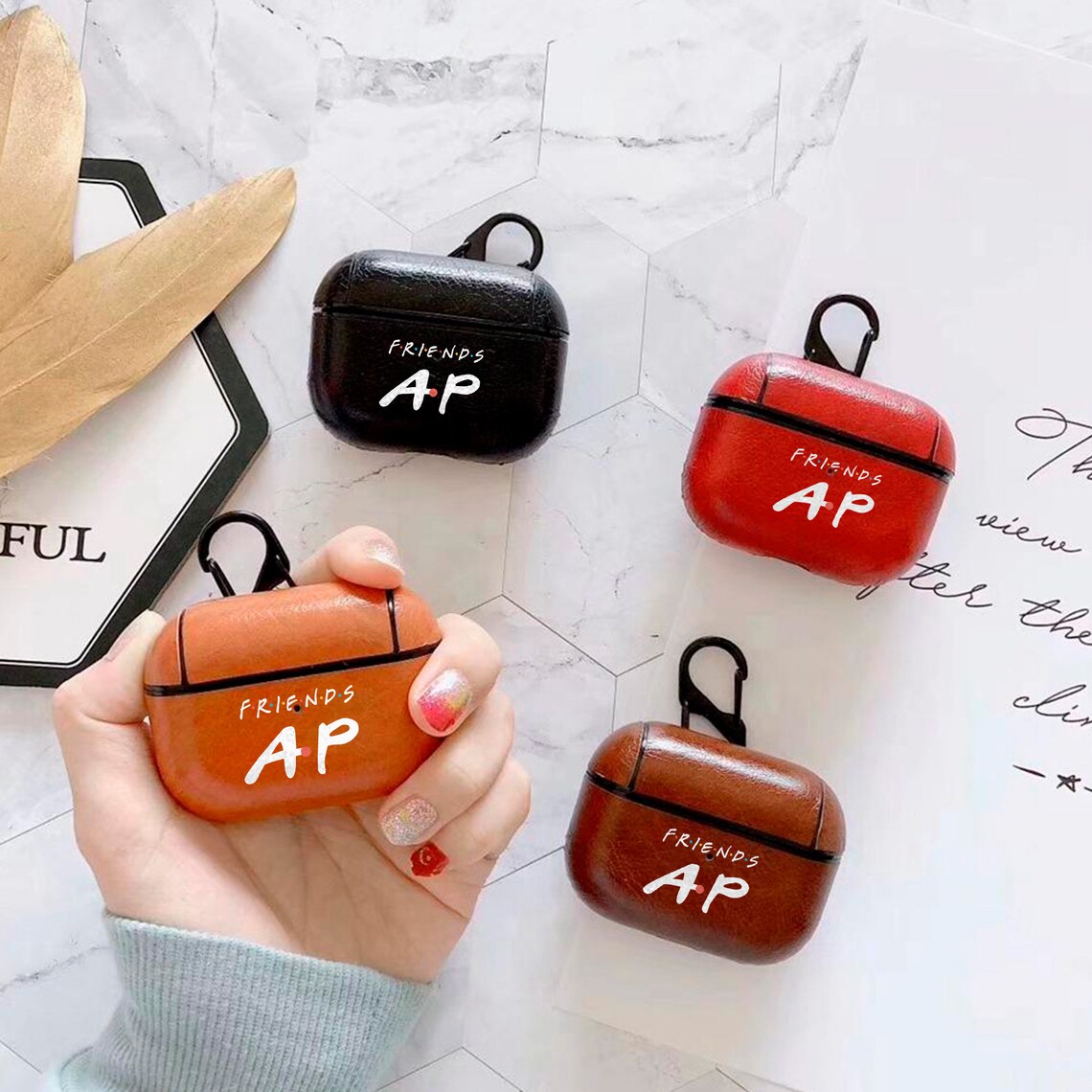 Monogrammed friends AirPod Cases For Girls AirPods Pro Leather Etsy