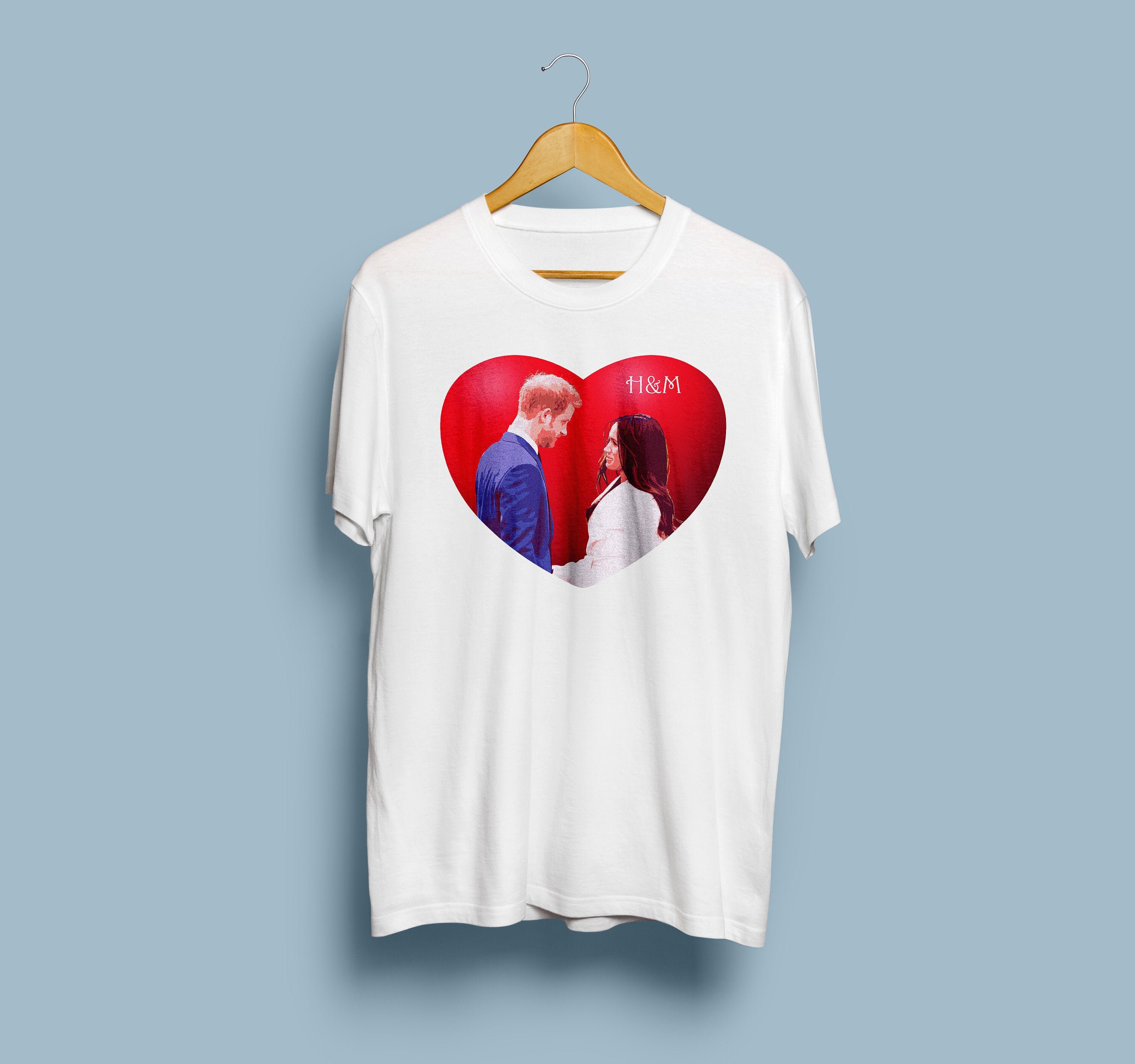 Image of Prince Harry & Meghan Markle Royal Wedding Shirt Graphic Tee Love Tumblr Printed Outfit Trendy Tu1148