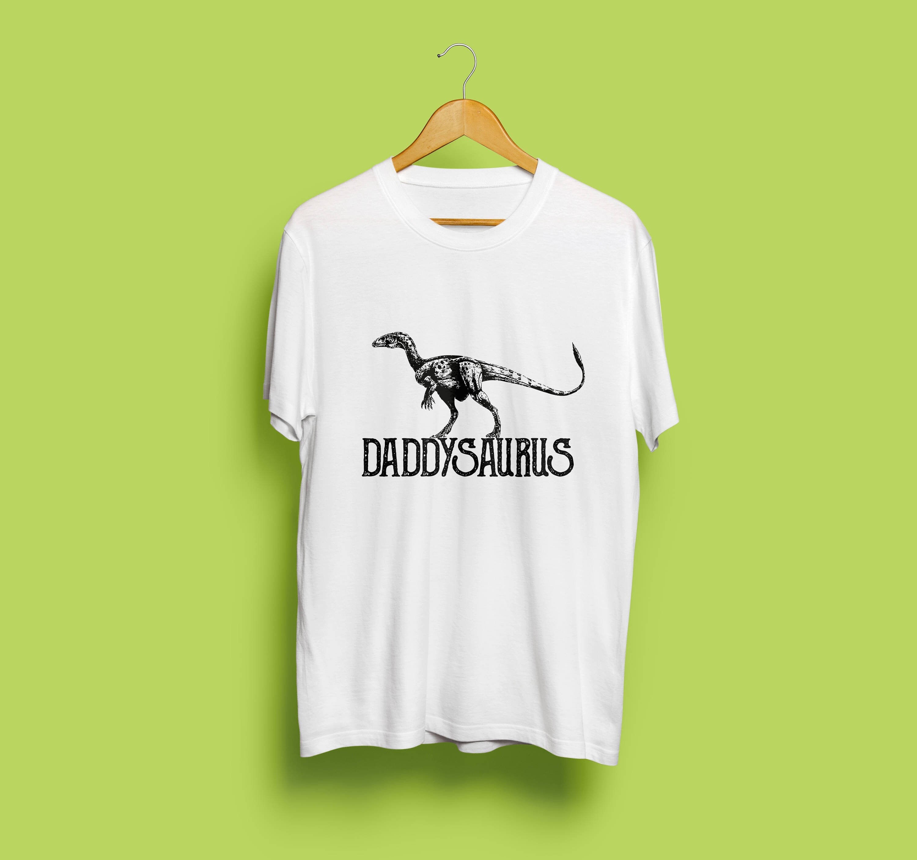 Image of Daddysaurus Daddy T-Shirt Tee For Dad Father Shirt Gift Husband Present Cool Tu1024