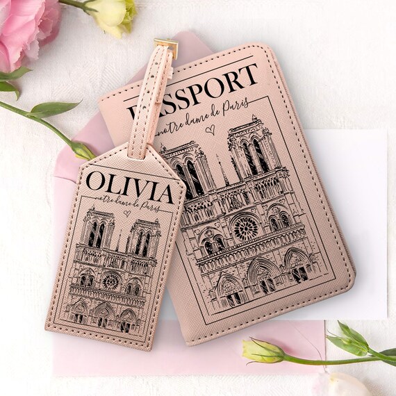 Watercolor Notre Dame De Paris Luggage Tag Label Travel Bag Label With Privacy Cover Luggage Tag Leather Personalized Suitcase Tag Travel Accessories Watercolor Notre Dame De Paris Luggage Tag Label Travel Bag Label With Privacy Cover Luggage Tag Leather Personalized Suitcase Tag Travel Accessories