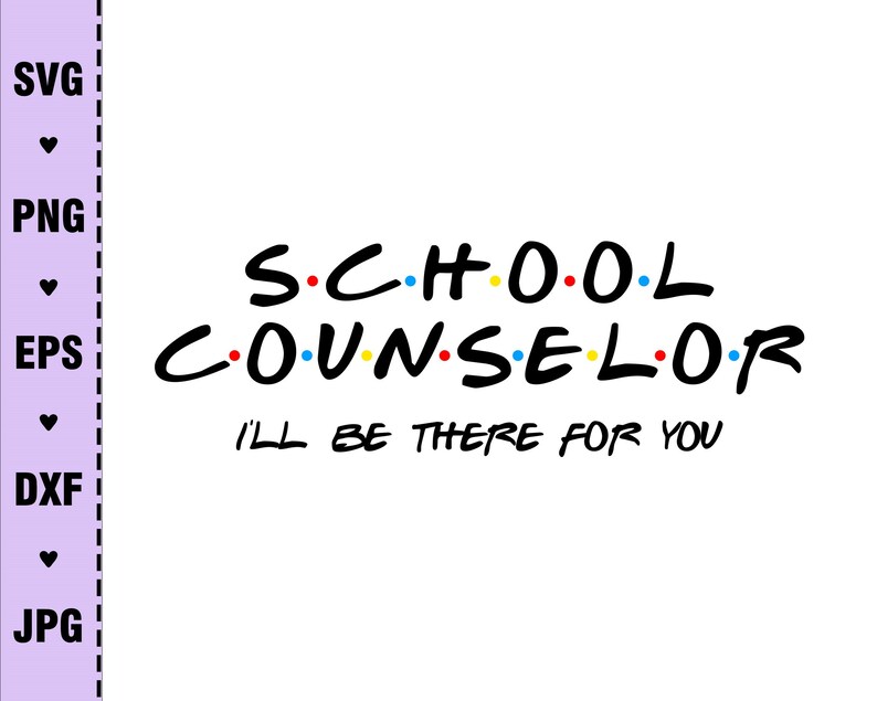 Download School Counselor svg Teacher svg Friends Themed svg | Etsy