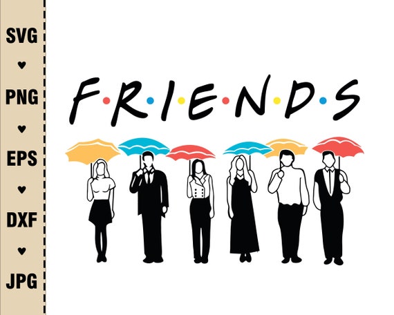 Download Friends SVG Files Rachel Monica Phoebe Chandler Joey Ross ...