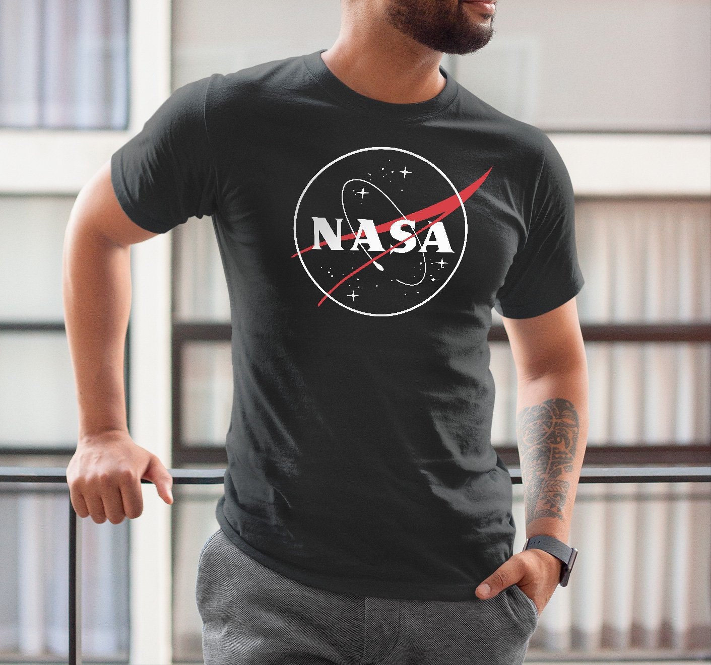 Image of Nasa Shirt Space Aesthetic Clothing Print The Weeknd Tumblr T Husband Nasa Gift Father Day Tu1004