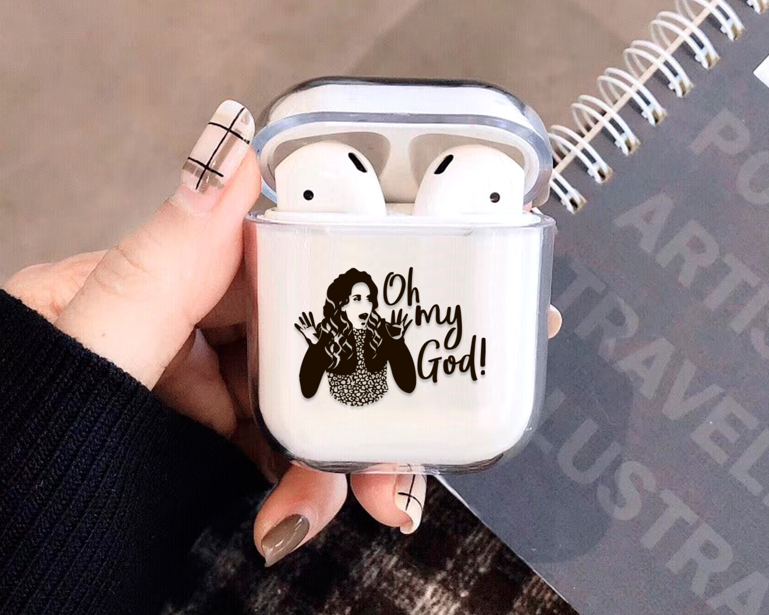 Oh My God Apple AirPods Pro Case Clear Inspirational Quotes Etsy