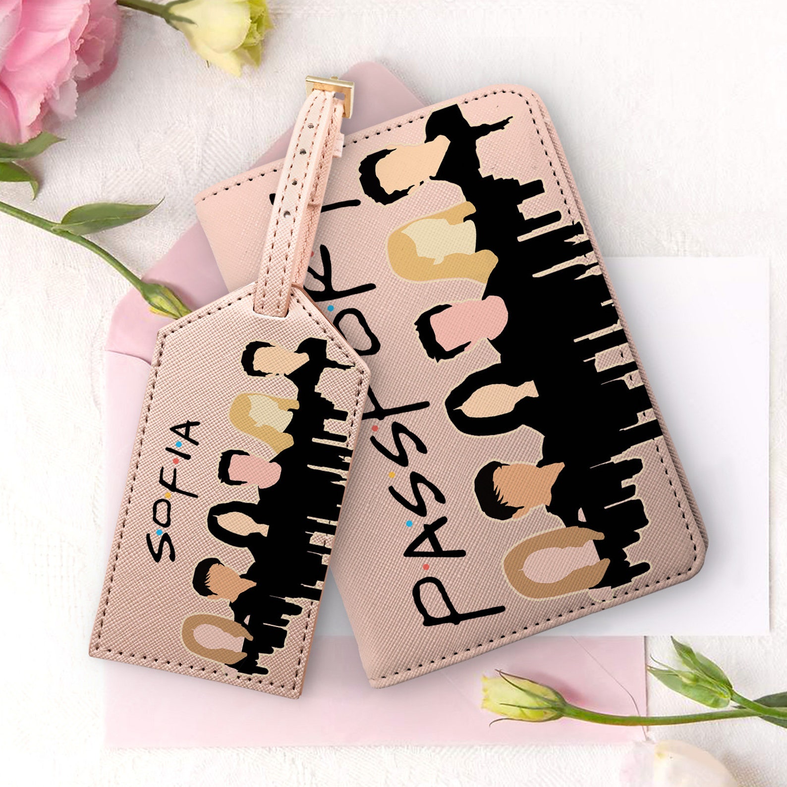 Friends Passport Cover Luggage Tag TV Show Card Holder Custom Etsy