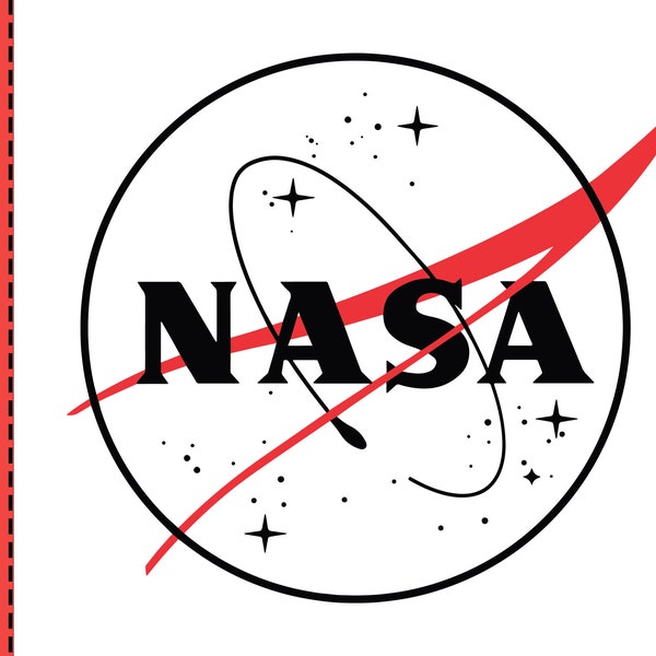 NASA Logo Vector Download Files Space Art Geek Nerd Cut files Zip SVG DXF eps png jpg pdf TU1444