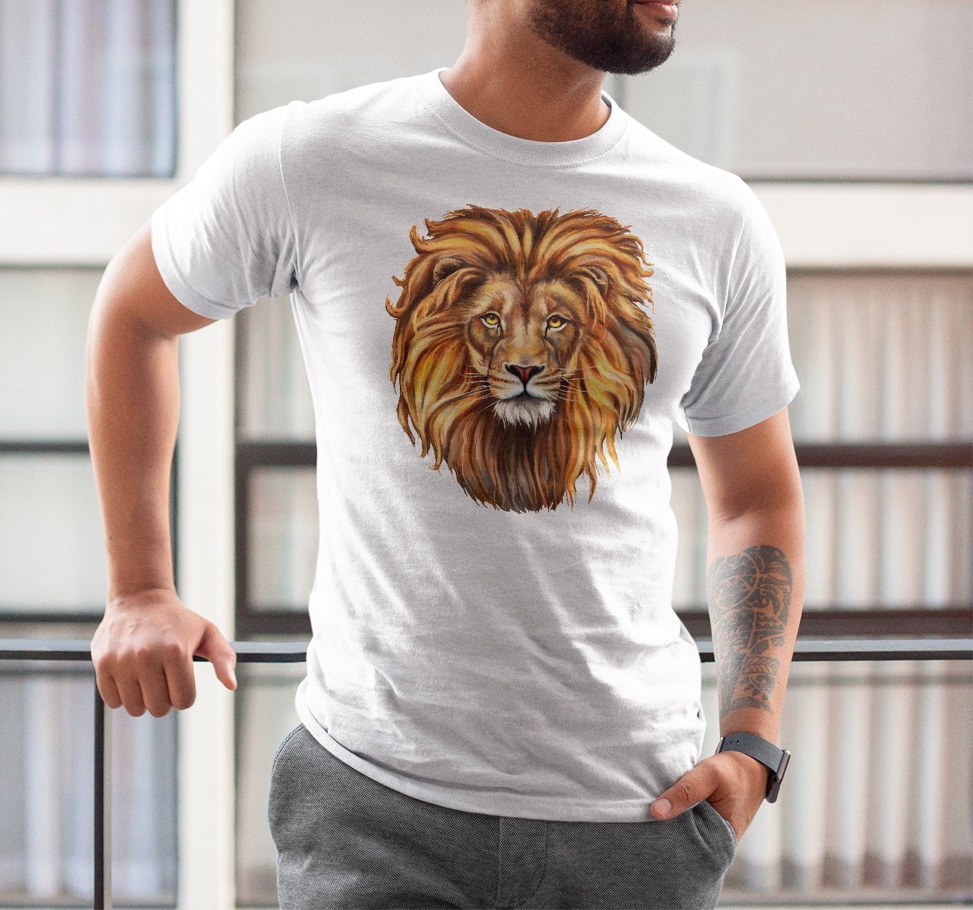 Lion Shirt Lion Tshirt Lion Clothing 