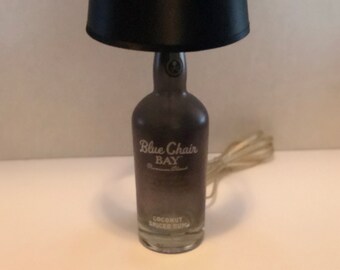 Blue Chair Bay - Black bottle lamp