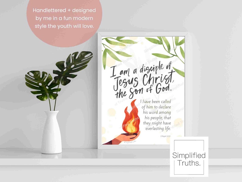 2024 Youth Theme Young Women LDS I Am a Disciple of Christ FSY Bulletin
