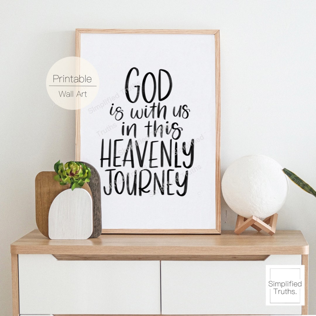 Christian Wall Art Print, Christian Quotes, Inspirational Wall Decor ...