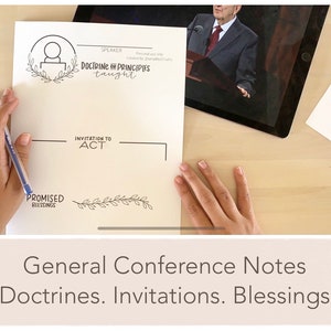 General Conference Notebook Journal LDS Church of Jesus Christ of Latter-Day Saints