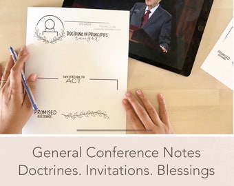 Carnet de notes de la Conférence générale Journal LDS Église de Jésus-Christ des Saints des Derniers Jours