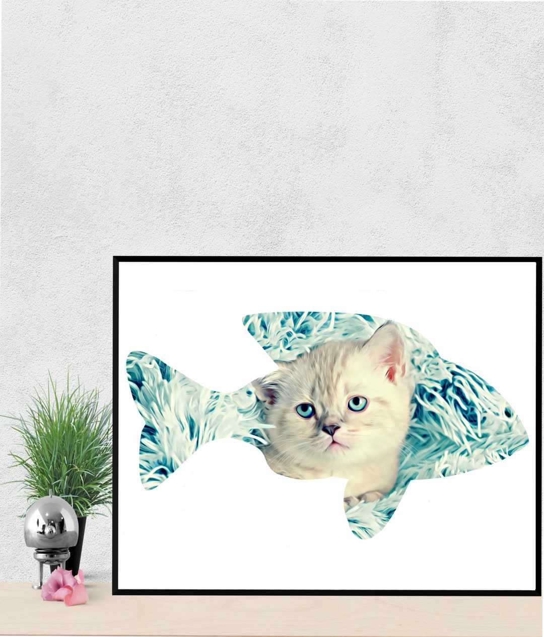 Cat Lover Gift Poster Cat Wall Decor Cat Wall Art Cat -