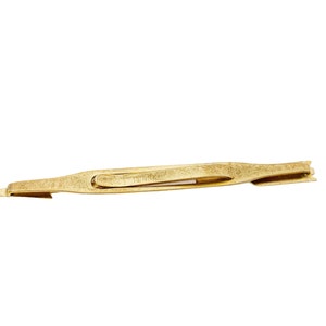 Vintage 1960s Arrow Silver & Gold Tone Tie Bar Swank Tie Clip image 5