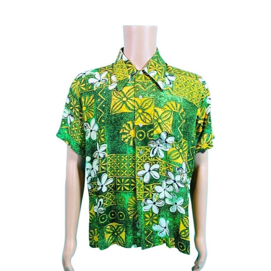 60s Rayon Shirt - Etsy