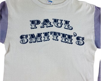 Vintage 1970s Paul Smith's College Raglan Tee New York T-Shirt