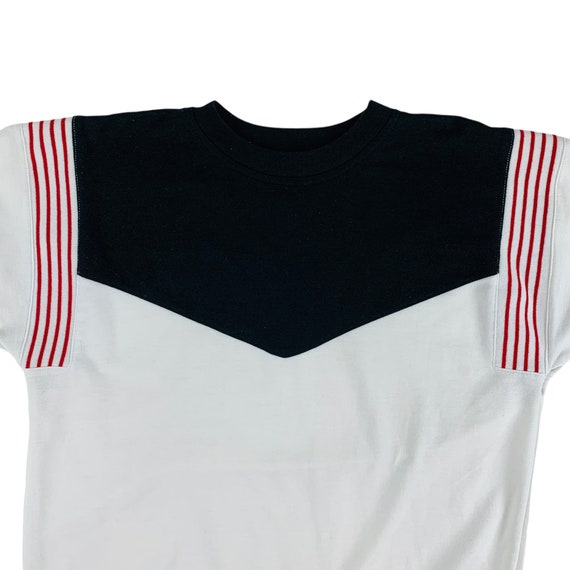 Vintage 1980s Red Stripe Short Sleeve The Members… - image 2